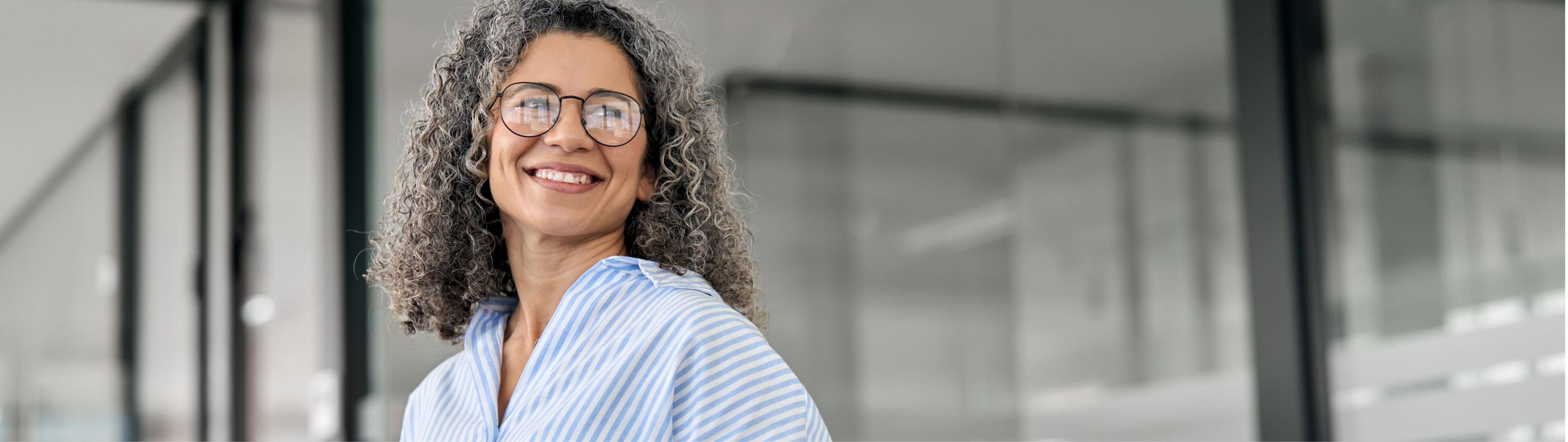 Professional woman smiling